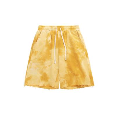 China Anti-wrinkle 2023 New Product Cotton Shorts Fashion Tie Dye Sweat Shorts For Men for sale