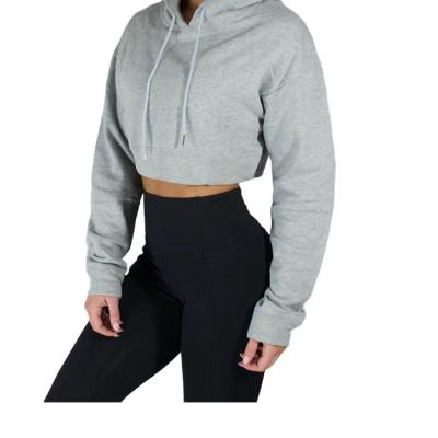 China Anti-wrinkle Custom wholesale women's yoga sports set Sports gym high quality winter set cotton short hoodie for sale