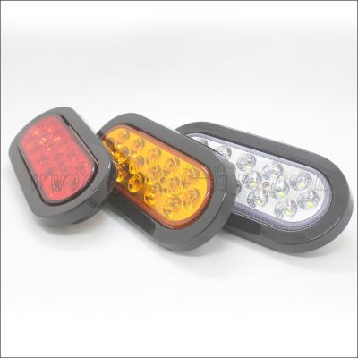 China Universal Truck 16LED Tail Light Brake Stop Turn Sign Light 140*28mm for sale