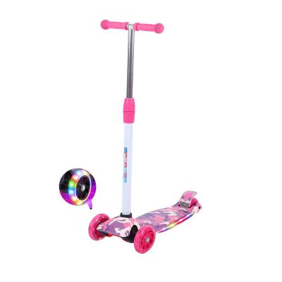 China Wholesale PU cheap price big tire kids scooter ninos patinetas infantil scooters with led for sale