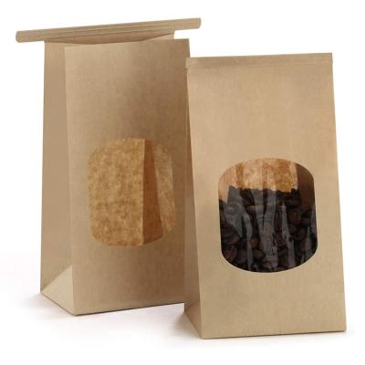 China Recyclable Food Grade Custom Printed Greaseproof Sandwich Hot Dog Wrapper Brown Or White Kraft Paper Bag for sale