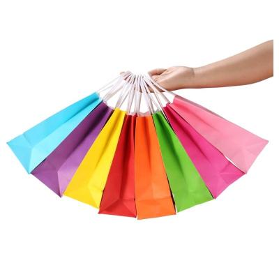 China Custom Wholesale Paper Take Out Bag Moisture Proof Brown Paper Packaging Gift Bag Printing Craft Paper Bag For Christmas for sale