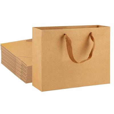 China New Design Moisture Proof Gift Paper Shopping Bag With Handle Craft Brown Packaging Paper Bag Custom Custom for sale