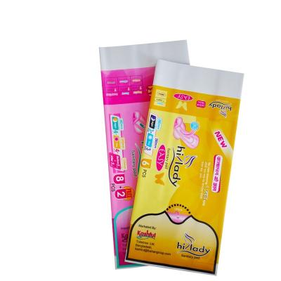 China Lady Custom Printed Menstrual Protection Sanitary Napkin Aseptic Packaging Bag for sale