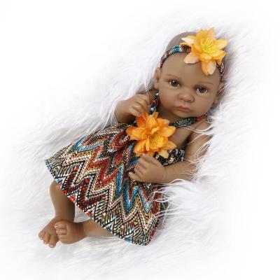 China DIY TOY 25 cm Mini Baby Reborn Baby Doll Silicone Full Body Reborn Baby Dolls For for sale