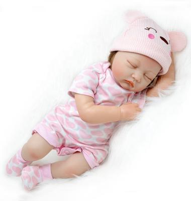 China DIY TOY original design reborn baby dolls 22 inch newborn baby silicone cute lifelike soft vinyl dolls - doll for sale