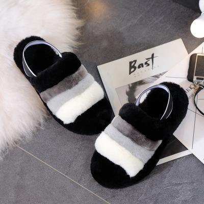 China Women's Super Warm Sheepskin Slipper New Fashion Trend Fashion Styles Pretty Beautiful New for sale