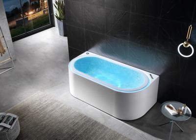 China Ladodo E-8003 Acrylic Hydro Massage Bathtub with Integrated Overflow LED Light and Bluetooth Music Player for sale