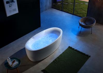 China Bathtub With LED Bottom Light For Bubble Baths Hidden LED Bubble for sale