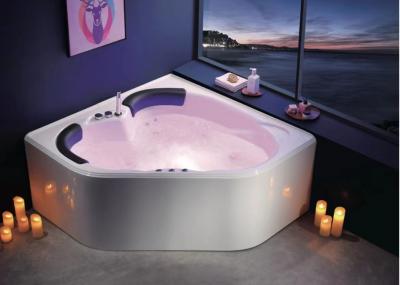 China 1500mm Diamond Series Corner Whirlpool Bathtub For 2 Persons for sale