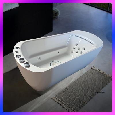 Chine single 1700mm solo Bathtub L-8401 With LED wide neck waterfall à vendre