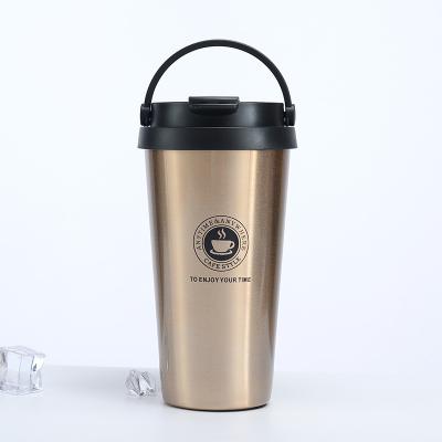 China Hot Sale Cheap Custom Heat Preservation Insulated Coffee Mug With Handle Steel Mug 2021 for sale