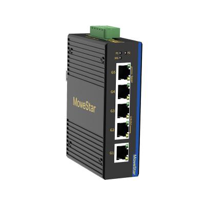 China Full Gigabit Layer 2 Direct Din Rail Support Factory Supply Ethernet Switch Industrial Network 5 Port Unmanaged for sale