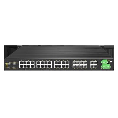 China Medium and Large Network Factory Directly 4 Gigabit SFP 8 16 Gigabit Copper Ports Rack Mount Layer 2 Industrial Ethernet Switch for sale