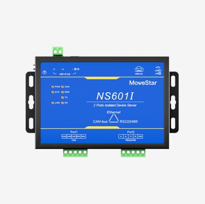 China Professional Factory Rs232 485 Serial Port Server Located Serial Box In Industrial Ethernet Server Device Networking NS601I for sale