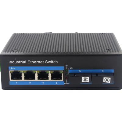 China 4-Port 10/100/1000BASE-TX+2-Port 1000Base-FX Industrial PoE Switch ZXD24GP Series ZXD24GP Series for sale