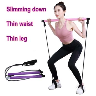 China Hot Selling Portable Gym Massage Pilates Stick Amazon Pilates Stick Yoga Fitness Stick Pilates Stick Kit for sale