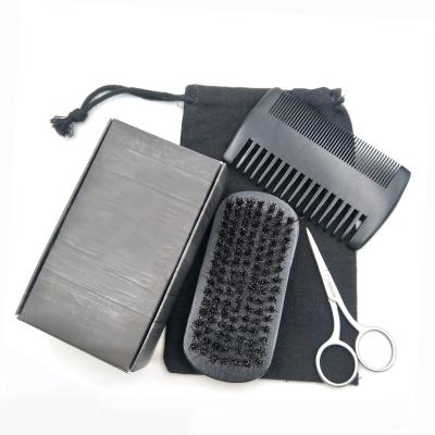 China Men's Grooming Beard Hot Sales Black Beard Brush for sale