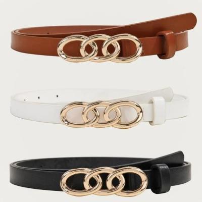 China ALLOY Women Casual Dress Belt Fashion Leather Belt With O Ring Buckle For Jeans Pants for sale