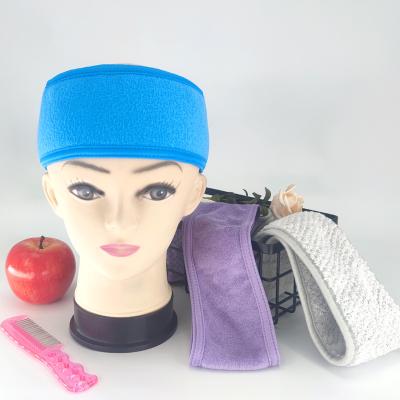 China Popular Custom Logo Spa Facial Headband Skin Care Headband For Face Washing for sale