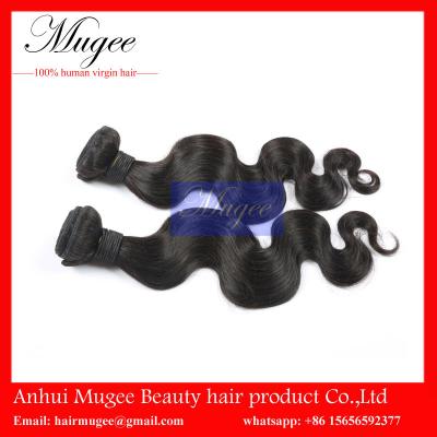 China Double Drawn Unprocessed remy malaysian body wave hair weft,hair weave no shedding for sale