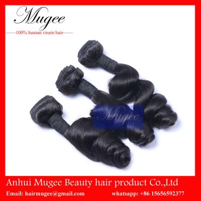 China virgin human hair malaysian type beautiful wavy hair,loose wave hair weaving with soft and clean for sale