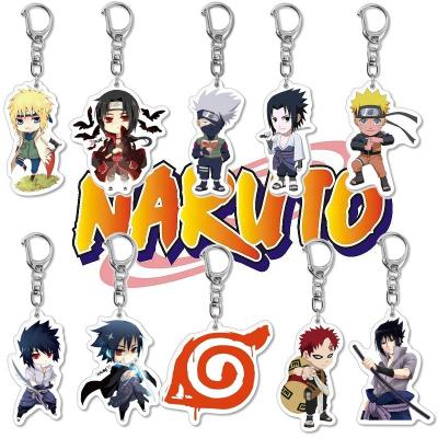 China Eco-friendly/Sustainable Fancy Keychain Ring Cartoon Narutos Anime Peripheral Accessories Pendant Acrylic Keychain Gift Craft for sale