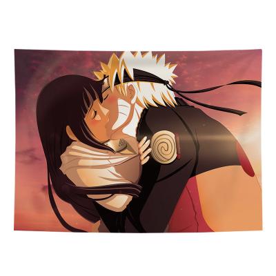 China Lovely Anime Hanging Tapestry 3d Tapestry Anime Tapestry Wall Hanging Art Protagonist Narutos Action Sweet Cartoon 3d Japanese Wall Reusable Background for sale