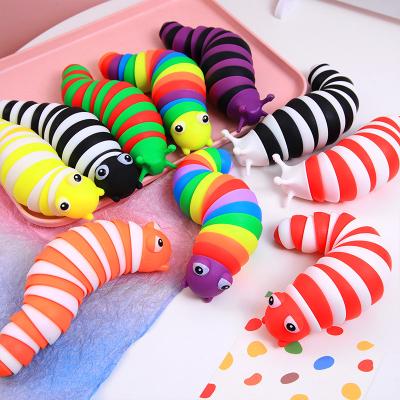 China Newcomer Creative Creative Slug Toy Slug Decompression Toys Curvy Slug Poping Sea Eco-friendly Material Stirring Person for sale