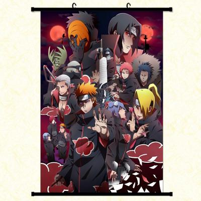 China Wholesale Hanging Painting Uchiha Sasuke Manga Scroll Painting Exhibition Peripheral Low Price Eco-friendly/Waterproof/Durable Anime for sale