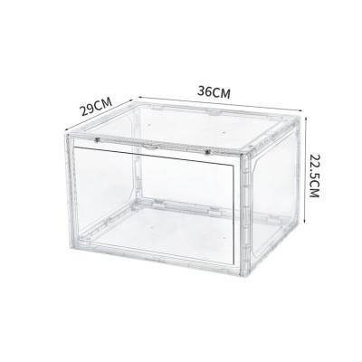 China Hot Selling Moisture-proof Transparent Shoes Viable High-grade Dust-proof Plastic Storage Box for sale