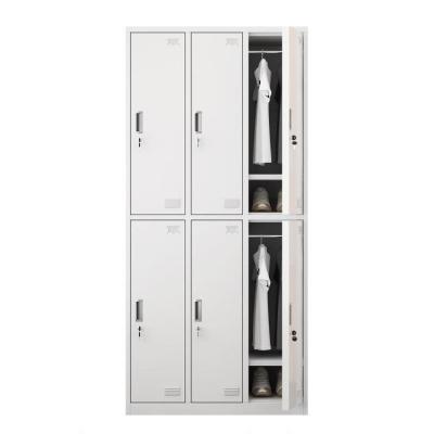 China (Size)Adjustable Gym Office 6 Door Staff Clothing Shoe Cabinet Lockers Hot Selling Lockers For Changing Room for sale