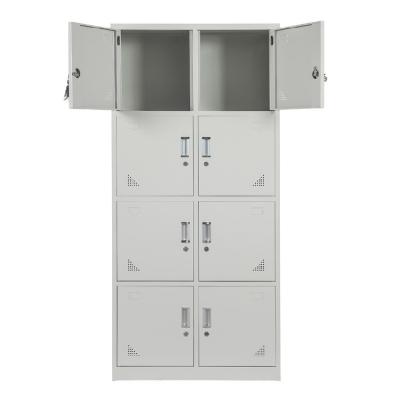 China Preferential 8 Door High Quality Adjustable Gym (Other) Iron Storage Lockers Steel Cabinet for sale