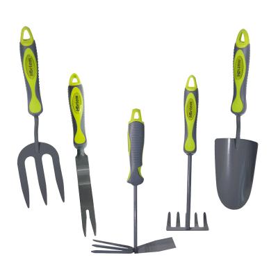 China Green Portable Stylish Durable Accessories Garden Equipment High Quality Steel Gardening Set Tools for sale