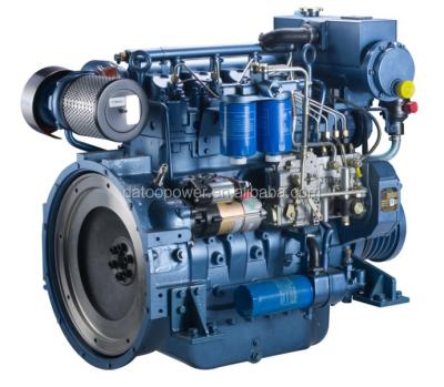 China Excellent Combustion Efficiency 3 Cylinder 50HP Marine Diesel Engine With Gearbox for sale