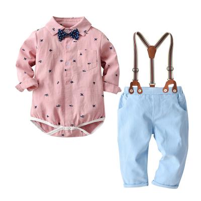 China Breathable Spring Autumn Full Sleeve Printed Rompers Kids Clothing For Baby Dress Boy 1 2 3 Years Old for sale