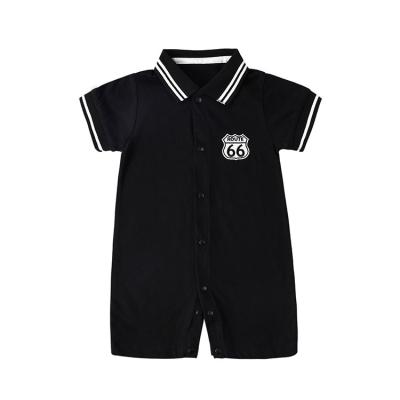 China England Latest 0-3 Months Short Toddler Baby Boy Black Sleeves Newborn Clothes Gentleman Rompers for sale