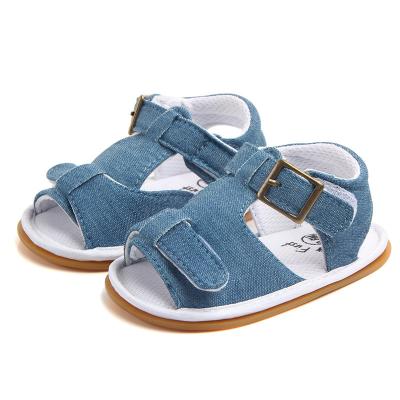 China Summer Soft Toddler Outdoor Infant Sole Rubber Anti-Skid Lightweight Shoes First Walkers Shoes For Baby Boy Sandals for sale