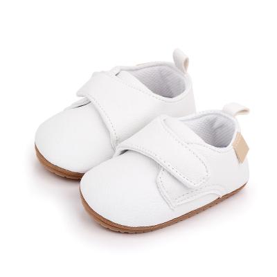 China Little First Walkers New Baby Boy Leather Toddler Shoes Newborn Infant Infant Non-Slip Sole Soft Round Shoes for sale