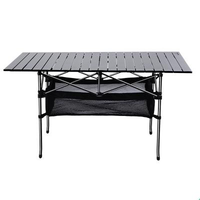 China With A Net Aluminum Alloy Outdoor Picnic Camping Folding Table Waterproof Durable Desk for sale