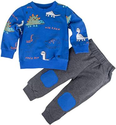 China Baby Boy Summer Anti-Shrink Clothes Sets Short Sleeve Dinosaur T-shirt Top And Shorts Sets Summer Casual Outfits for sale