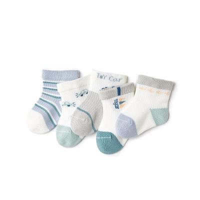 China Spring and Summer QUICK DRY Mesh Socks Newborn Baby Socks thin combed cotton cartoon girl baby bumps 0-5Years for sale