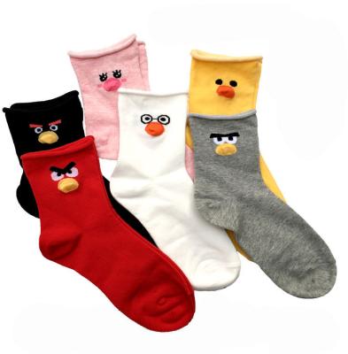 China Wholesale Breathable Women Socks Cartoon Animals Crew Cotton Girl Socks for sale