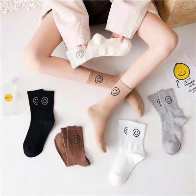 China Wholesale new QUICK DRY sports fashion smile face women's socks and socks for sale