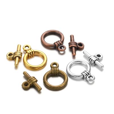 China Rope End Clasp for Jewelry Making 20set/lot OT Metal Toggle Clasps Hooks Bracelet Necklace Connectors for DIY Jewelry Finding Making Accessories Dropshipping for sale