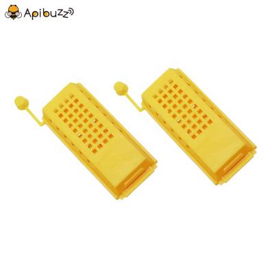 China Bee Farm Yellow Plastic Long Bee Queens Cage Beekeeping Rearing Tools Beekeeping Supplies Apicultura Other Animal Husbandry Equipment for sale