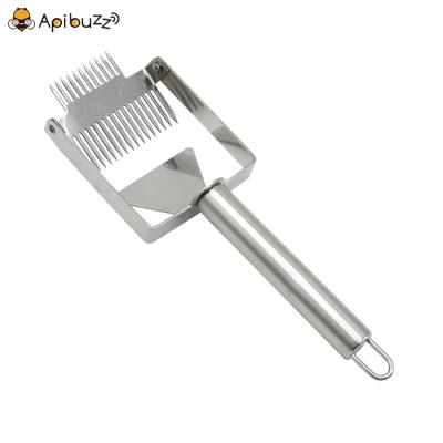 China Bee Double Full SS Main Inner Teeth Farm Wax Unclog Fork Uncapper Beekeeping Tool Beekeeping Equipment Beekeeping Apicultura for sale