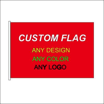 China Travel Agency Custom 3x5Ft Sublimation Design Printing Logo Color CAR BEACH TABLE GARDEN ADVERTISING Flags Banners Football Custom Flag for sale