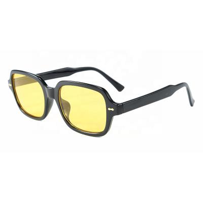 China Vintage Anti UV400 Men Fashion Brand Designer Shades 90S Tiny Sunglasses Popular Women 2020 Small Square Sun Glasses for sale