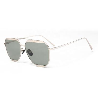 China Fashion Sunglasses Shape Colorful High Quality Hand Polished Glasses Stainless Steel Eyewear Lady Sunglasses For Men for sale